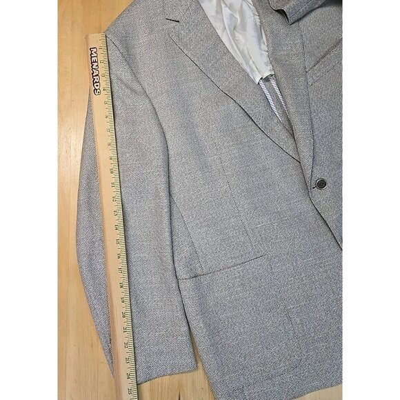 David Donahue Loro Piana Linen Tweed Blazer Mens Size 48 Semi Unstructured - Picture 6 of 13